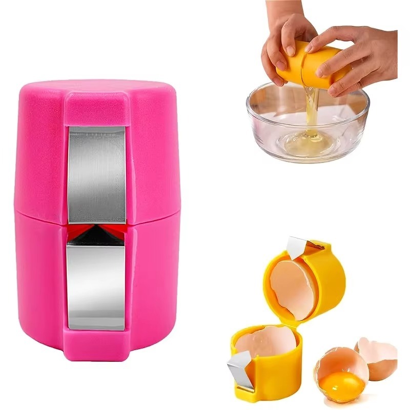 Egg Separator Tool - Pemisah telur baja antikarat, pemotong telur