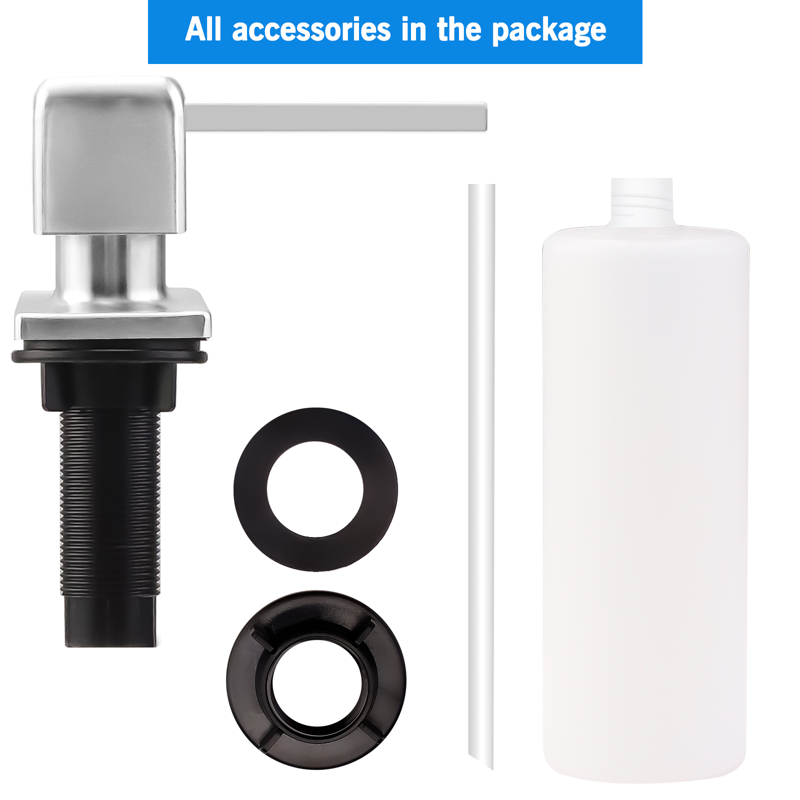 Dispenser Sabun Nikel/Hitam/Em - Kitchen Gadgets Gold ulasan dan harga